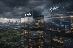 Shopify and Unity Face Market Pressure as Tech Stocks Slide Amid AI Spending Concerns